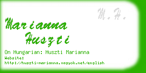 marianna huszti business card